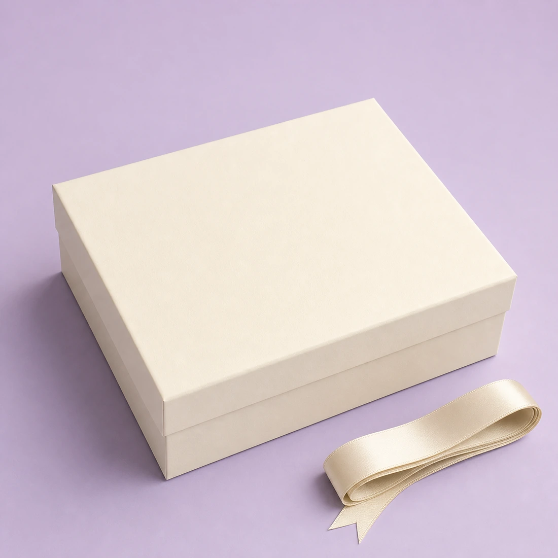 3 Prints branded cream gift box
